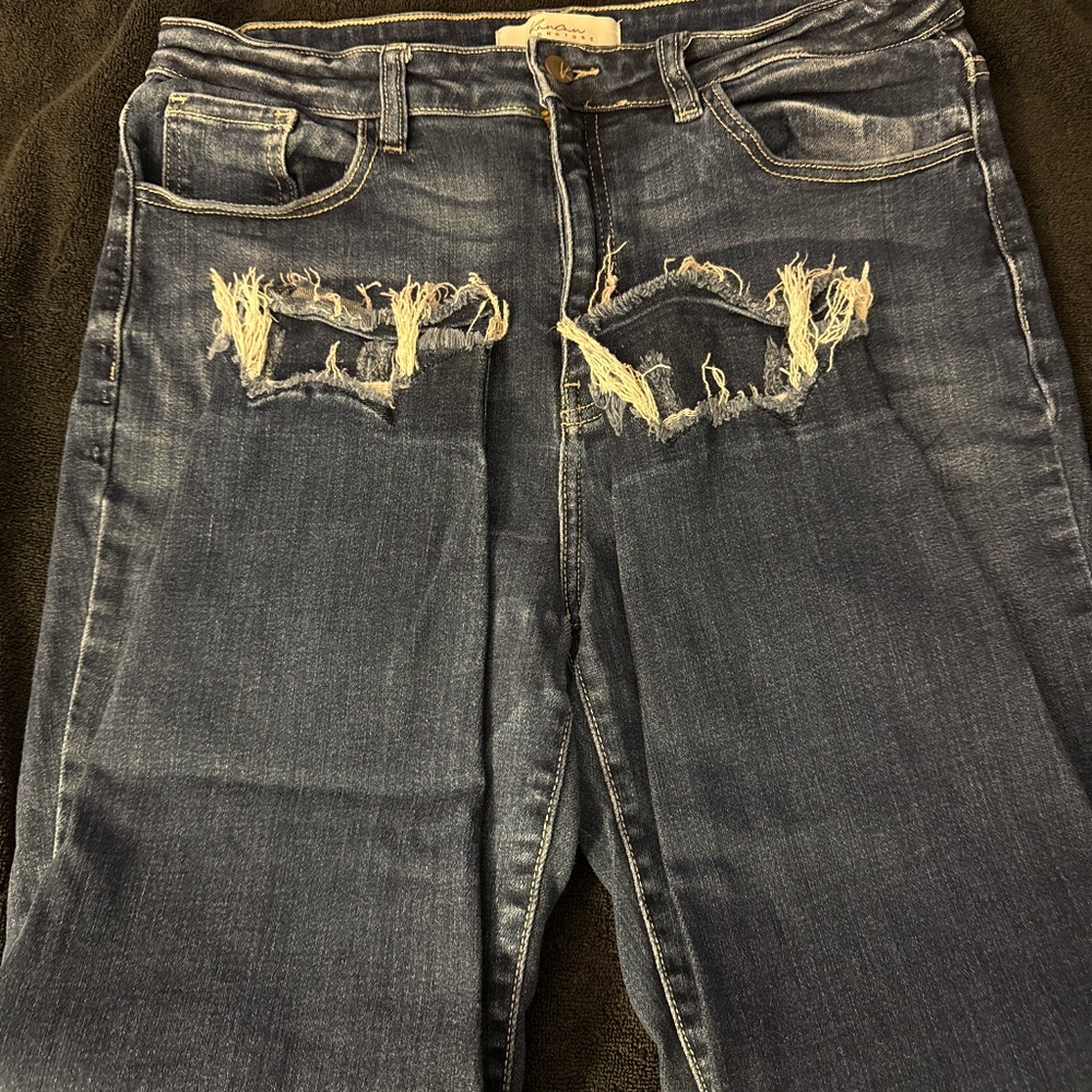 Kansan cropped mid rise jeans